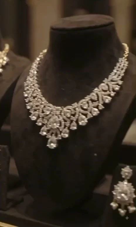 Statement lab grown diamond necklace